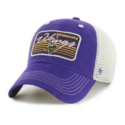 Men's Minnesota Vikings New Era Cream/Purple 2023 Sideline Historic  39THIRTY Flex Hat