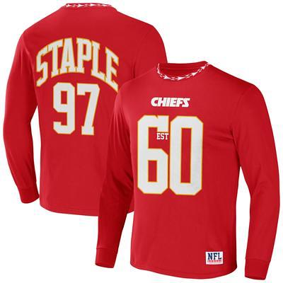 Kansas City Chiefs Road Name & Number Long Sleeve T-Shirt - Patrick Mahomes  - Mens