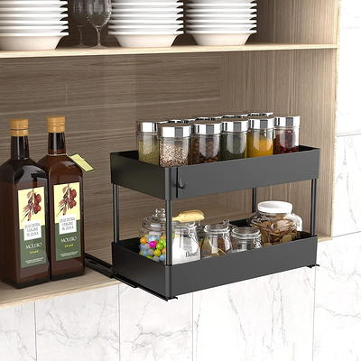  OCG 4-Tier Pull Out Kitchen Cabinet Spice Rack Holder