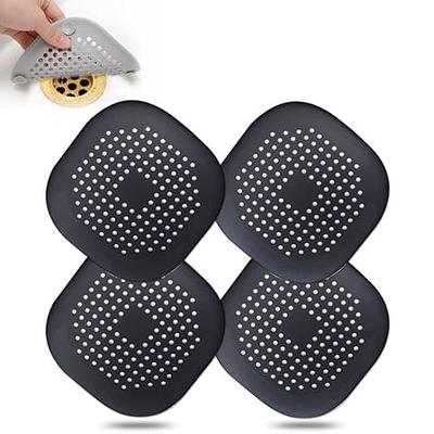 Hair Shower Drain Catcher,Square Drain Cover for Shower Silicone Hair  Stopper with Suction Cup,Easy to Install Suit for Bathroom,Bathtub,Kitchen  2 Pack(White Black) - Yahoo Shopping