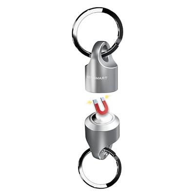 2 Pcs Zinc Keychain Clip Key Ring,Metal Carabiner Clips Keyring