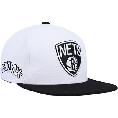 Men's Brooklyn Nets Mitchell & Ness Black/Light Blue Pastel Snapback Hat