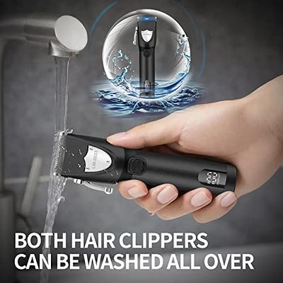 Rechargeable hair trimmer professional electric beard hair clipper