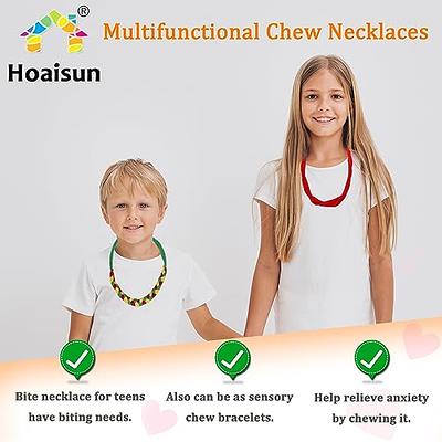 Special Supplies Chewy Jewelry Sensory Necklaces and Bracelets, 16 Pack,  Soft and Flexible Silicone, Interactive Stress and Anxiety Relief for Kids,  Supports ADD, ADHD, Autism