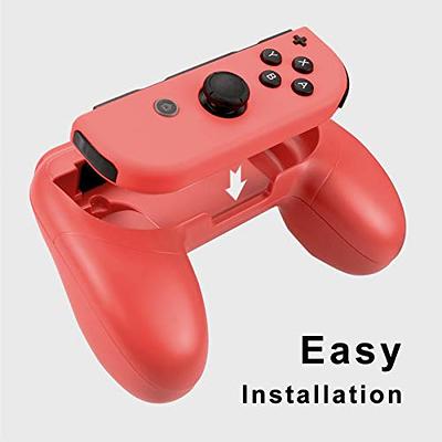 MENEEA Game Handle Connector Compatible with Nintendo Switch for Joy Con &  Switch OLED Model Compatible with Joy Con, 5-in-1 Gamepad Handle with Wrist