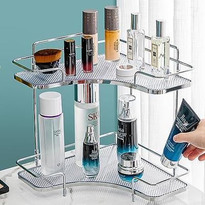 Corner Bathroom Counter Organizer, Vanity Trays for Bathroom, Skincare  Makeup Organizer Shelf, Vanity Organizer, Bathroom Counter Shelf for  Cosmetics