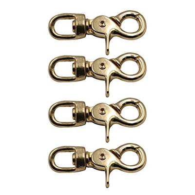 UKCOCO 4 Pcs Diameter 10cm Brass Lobster Clasp Oval Swivel Trigger Clips  Hooks for Straps Bags Belting Leathercraft - Yahoo Shopping