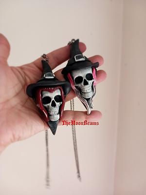 CREEPY KEYCHAIN Hand Painted Macabre Accessories Goth 