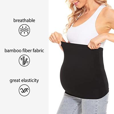 MUSIDORA Maternity Belly Band Plus Size Pregnancy Belly Support Band  Pregnancy Belly Band Maternity Clothes (White+Black+Grey XXL) - Yahoo  Shopping