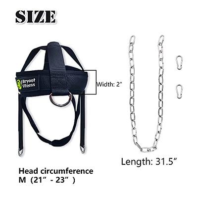 J Bryant Neck Harness Head Weight Lifting with Chain Adjustable