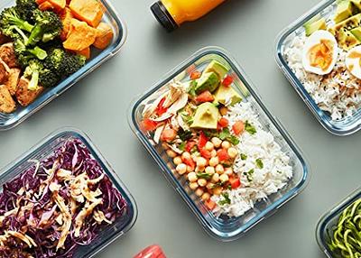 Glass Meal Prep Containers with Lifetime Lasting Snap