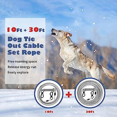 jenico Dog Tie Out Cable, 10/15/20/30/40/50/70/100/150FT Dog Runner