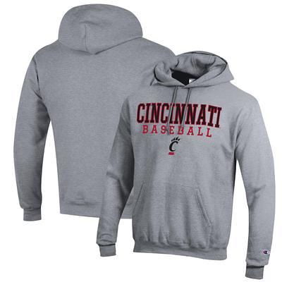 Men's Champion Red Louisville Cardinals Athletics Logo Stack Pullover Hoodie