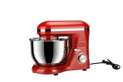 Frigidaire Electric Stand Mixer, 6.2 Quart / 6L, 8 Speeds with Whisk, Dough  Hook, Flat Beater Attachments, Splash Guard (RED) - Yahoo Shopping