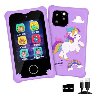 Smart Phone for Kids,Touchscreen Kids Phone Unicorn Gifts for Girls Age 6-8