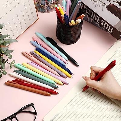 WY WENYUAN Cute Pens, 12 Pack Fine Point Smooth Writing Pens, Pastel  Ballpoint Pens Bulk, Colorful Best Gift Pens, Black Ink 1.0 mm Journaling  Pen