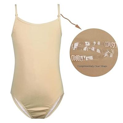  Girls Nude Camisole Leotards For Dance Ballet 4t 5t  Gymnastics Seamless Undergarment Tan