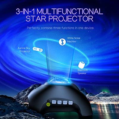 Northern Galaxy Light Aurora Projector with 33 Light Effects, Night Lights  LED Star Projector for Bedroom Nebula Lamp, Remote Control, White Noises,  Bluetooth Speaker for Parties 