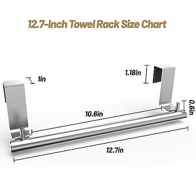 Over Cabinet Door Stainless Steel Towel Rack