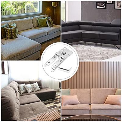 Sofa Connector Heavy Duty Sectional Couch Joint Snap Clip Furniture  Combination Metal Buckle Sofa Joint Snap Sectional Couch Connector