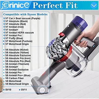  Filter Replacement for Dyson V8 V7 Animal Absolute Motorhead  Cordless Stick Vacuum Cleaner, 2 Post Hepa Filters & 2 Pre Filters, Compare  to Part # 965661-01 & 967478-01 : Home & Kitchen