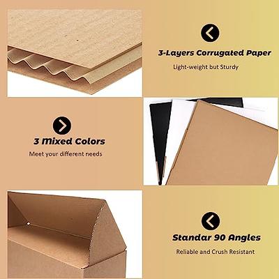 Colored corrugated paper mix of colors / cardboard