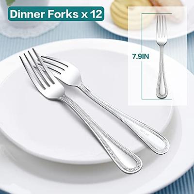 Matte Black Dinner Spoons Set of 12, E-far 7.9 inch Stainless Steel Soup Spoons Tablespoons for Home, Kitchen or Restaurant, Non-Toxic & Mirror