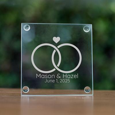 Personalized Coasters Wedding, Personalized Acrylic Coaster