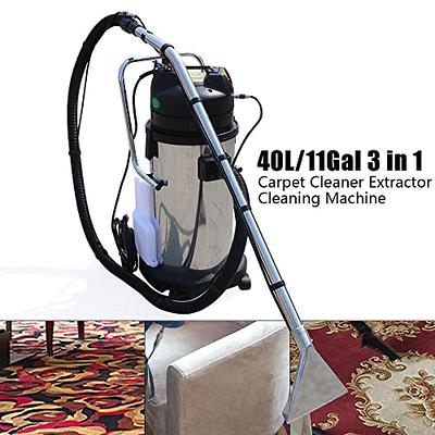  40L Commercial Carpet Cleaner 3 in 1 Multi-Purpose Wet Dry Vacuum  Cleaner for Carpet and Hard Floor, 110V Heavy Duty Dust Cleaner Sofa  Curtains Carpet Cleaning Machine Wet Dry Carpet Extractor 