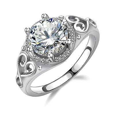 SMILEST 1.5 CT Oval Moissanite Engagement Rings, D Color VVS1 Clarity Lab  Created Diamond Ring 18K White Gold Vermeil Moissanite Side Stone Wedding