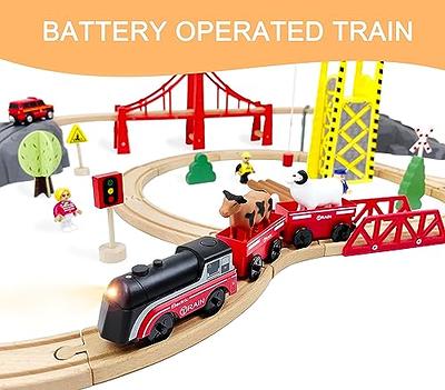 BRIO World - 33319 Battery Operated Action Train | 3 Piece Toy Train for  Kids Ages 3 and Up