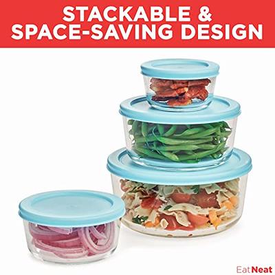 Ello 4pc Plastic Food Storage Divided Container Set