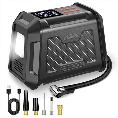 Carmot Tire Inflator Portable Air Compressor for Car, 180 PSI 3X Faster  Cordless Car Tire Air