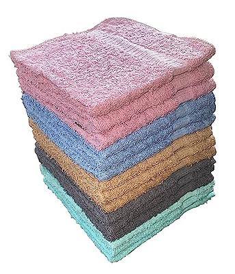 Petal Cliff 15 Pack, 100% Cotton Wash Cloth, Wash Rags Pack, Extra