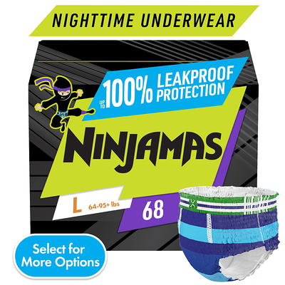 Pampers Ninjamas Nighttime Pants Toddler Boys Size L/XL, 34 Count (Select  for More Options) 