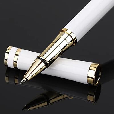 3 Pcs Wooden Pens Set with Pen Gift Case/Best Writing Fountain Pen Fancy Ballpoint Pen and Luxury Gel Pen with Ink Refills Promotional Business