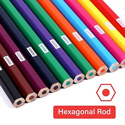  Sketch Colored Pencils,Hexagonal-Art Coloring Drawing Pencils  for Adult Coloring Book (Colored Pencils 36 Color)