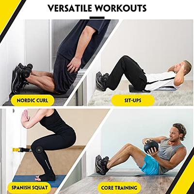  NordStick Nordic Hamstring Curl Strap The Original Hamstring  Curl Exercise for Home and Travel - 5 Second Set Up for Nordic Curl, Sit  Ups, Abs, Core Strength Training - 350