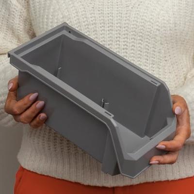 ReadySpace Plastic Containers Storage Bins for Closet, Kitchen, Office, or  Pantry Organization, Medium, 8-Pack, Grey - Yahoo Shopping