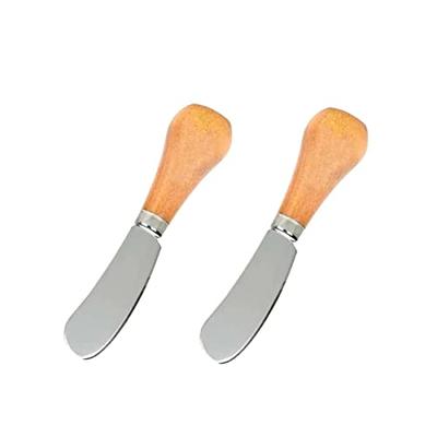 Evannt 10 PCS Spreader Knife Set Cheese Butter Spreader Knives Cheese  Slicer Cutter Stainless Steel Cheese Spatula Set with Wooden Handles for Butter  Cheese Jam Pastry Making (10) - Yahoo Shopping