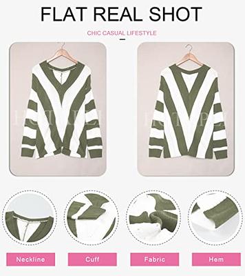 Shirts for Women Trendy Autumn Sexy Striped Long Sleeve Loose Top