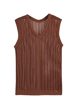 MNCEGEER Mens Knitwear Vest Sleeveless Casual V Neck Slim Fit Pullover Knitted Sweater