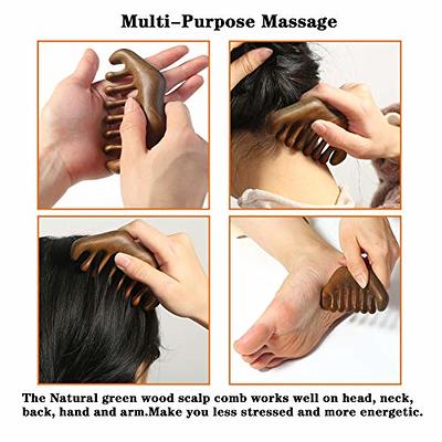 Head Scalp Massager Comb Neck Massage Roller Claws Tool for Hair