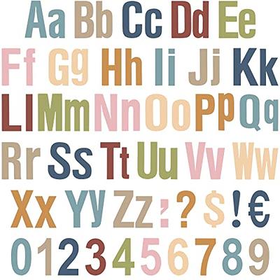 134 Pieces 5 Inch Letters Combo Set, Chalkboard Classroom Letters, Cutout  Letter Number for Bulletin Board Display Home School Classroom Decor