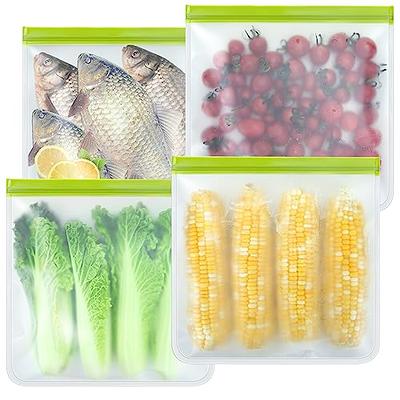 Kootek Refrigerator Organizer Bins with Removable Dividers, Freezer  Organizer Bins Clear Pantry Organization and Storage Bins, Plastic  Stackable Food