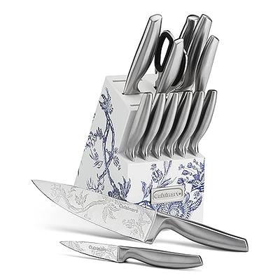 Cuisinart 15PC Ergonomic High-Carbon Stainless Steel Grey Block Set 