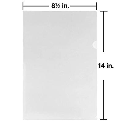 Jam Paper Plastic Sleeves, 9 x 11 1/2, Clear, 600/Box