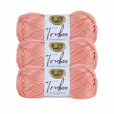 3 Pack) Lion Brand Yarn Truboo Yarn, Coral - Yahoo Shopping