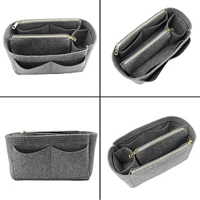 Purse Organizer, Felt Bag Organizer Insert Purse Organizer For LV Speedy, Neverfull, Tote, Handbag,Shaper 8023 Black M