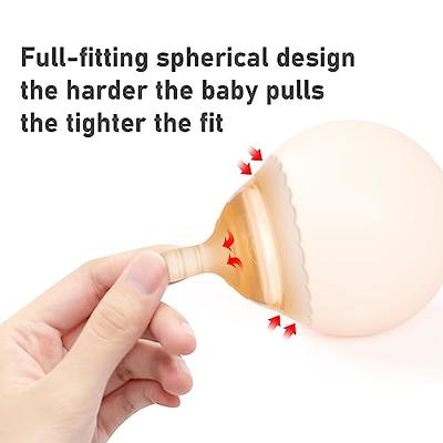 2pcs Breastfeeding Nipple Shield, Double Suction Cup Silicone Nipple Shield  Protector for Nursing Newborn, for Latch Difficulties or Flat or Inverted  Nipples - Yahoo Shopping